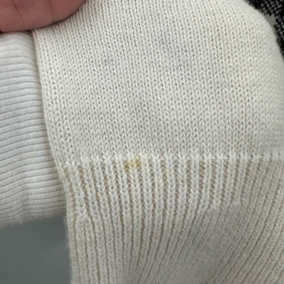 TALBOTS multi pattern womans cottagecore quiet luxury sophisticated sweater L - Picture 5 of 12